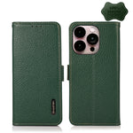 Custodia portafoglio in pelle con RFID per iPhone 14 Pro Max