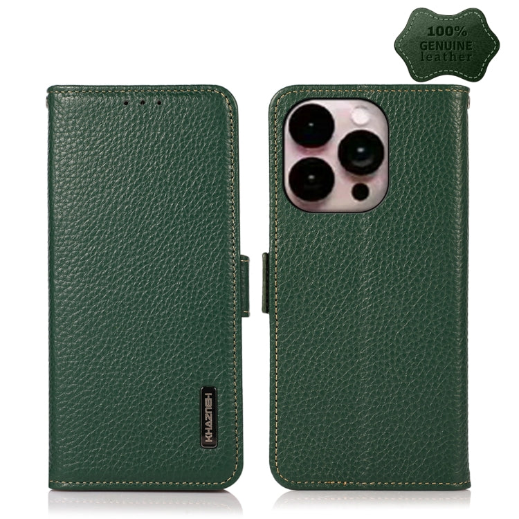 Custodia portafoglio in pelle con RFID per iPhone 14 Pro Max