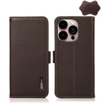Custodia portafoglio in pelle con RFID per iPhone 14 Pro Max