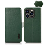Custodia portafoglio in pelle con RFID per iPhone 14 Pro Max