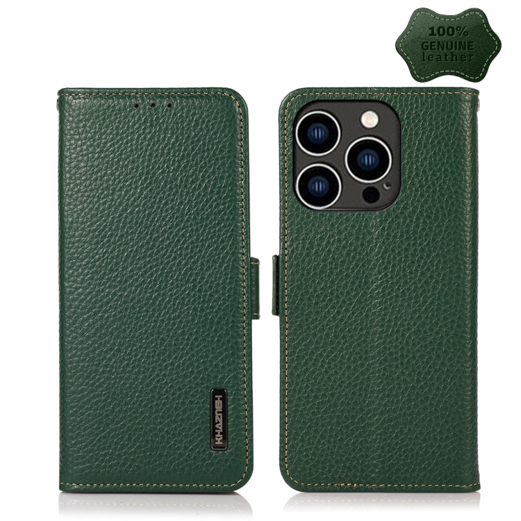 Custodia portafoglio in pelle con RFID per iPhone 14 Pro Max