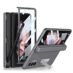 Custodia a libro magnetica integrata GKK a copertura totale con custodia per penna, For Samsung Galaxy Z Fold3 5G