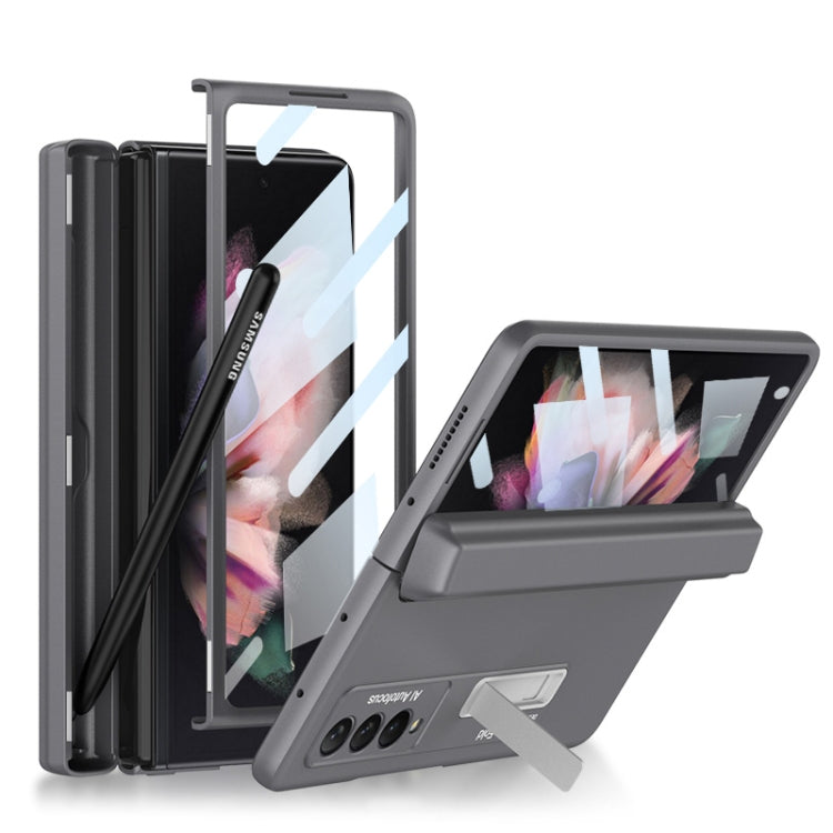 Custodia a libro magnetica integrata GKK a copertura totale con custodia per penna, For Samsung Galaxy Z Fold3 5G