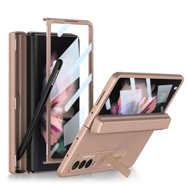 Custodia a libro magnetica integrata GKK a copertura totale con custodia per penna, For Samsung Galaxy Z Fold3 5G