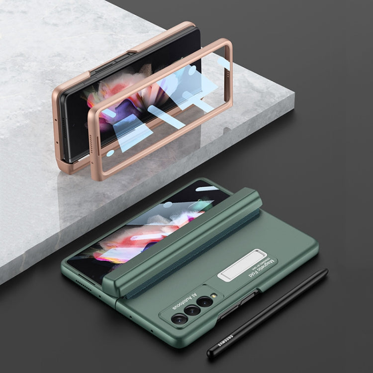 Custodia a libro magnetica integrata GKK a copertura totale con custodia per penna, For Samsung Galaxy Z Fold3 5G