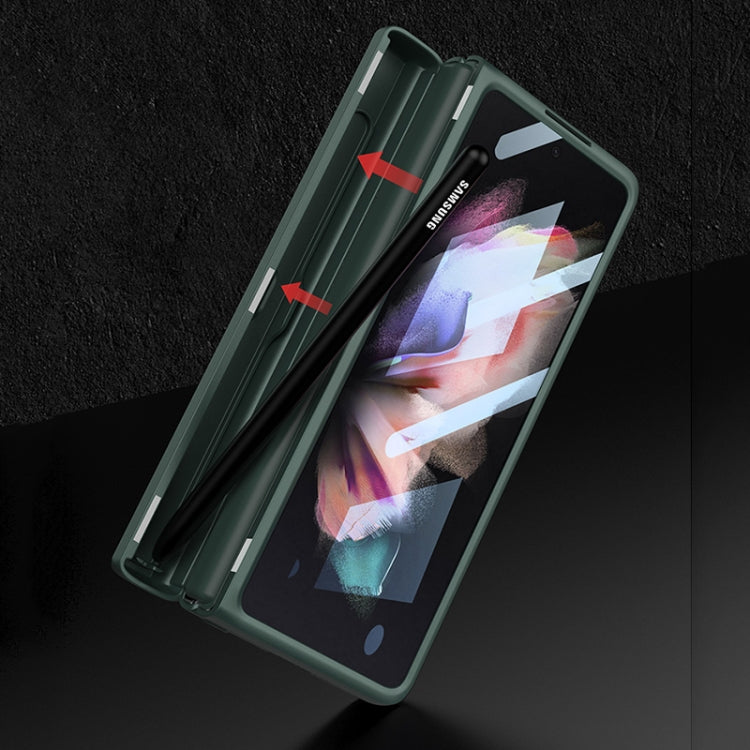 Custodia a libro magnetica integrata GKK a copertura totale con custodia per penna, For Samsung Galaxy Z Fold3 5G