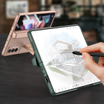 Custodia a libro magnetica integrata GKK a copertura totale con custodia per penna, For Samsung Galaxy Z Fold3 5G