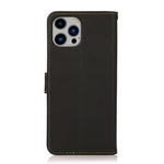 Custodia portafoglio in pelle con RFID per iPhone 14 Pro