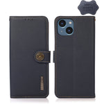 Custodia portafoglio in pelle con RFID per iPhone 14 Pro
