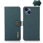 Custodia portafoglio in pelle con RFID per iPhone 14 Pro