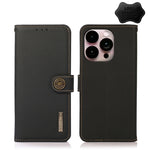 Custodia portafoglio in pelle con RFID per iPhone 14 Pro