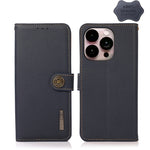 Custodia portafoglio in pelle con RFID per iPhone 14 Pro