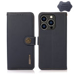 Custodia portafoglio in pelle con RFID per iPhone 14 Pro