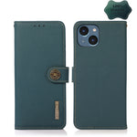 Custodia portafoglio in pelle con RFID per iPhone 14 Pro