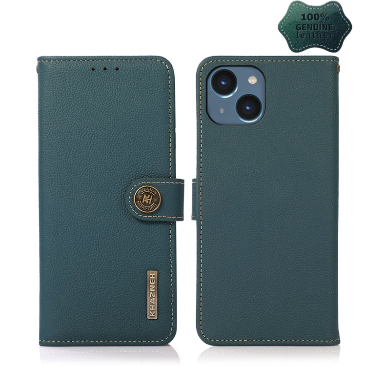 Custodia portafoglio in pelle con RFID per iPhone 14 Pro