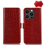 Custodia in pelle per iPhone 14 Pro Max con slot carte