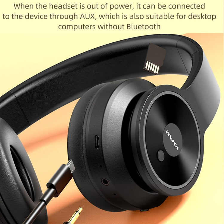 awei A996BL Cuffie Bluetooth senza fili pieghevoli, A996BL