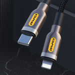 awei CL-125L Type-C / USB-C a 8 pin Cavo dati di ricarica rapida, lunghezza: 1 m