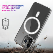 Custodia per telefono Magsafe in acrilico trasparente per PC + TPU, For iPhone 14, For iPhone 14 Pro, For iPhone 14 Plus, For iPhone 14 Pro Max