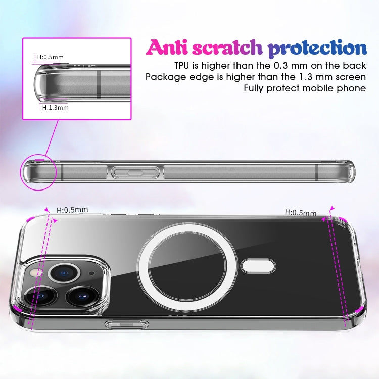 Custodia trasparente Magsafe per iPhone 14 in PC e TPU