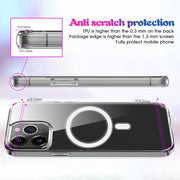 Custodia per telefono Magsafe in acrilico trasparente per PC + TPU, For iPhone 14, For iPhone 14 Pro, For iPhone 14 Plus, For iPhone 14 Pro Max