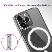 Custodia per telefono Magsafe in acrilico trasparente per PC + TPU, For iPhone 14, For iPhone 14 Pro, For iPhone 14 Plus, For iPhone 14 Pro Max