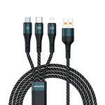 awei CL-972 Type-C / USB-C + 8 pin + Micro USB 3 in 1 cavo dati di ricarica rapida, lunghezza: 1,2 m