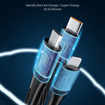 awei CL-972 Type-C / USB-C + 8 pin + Micro USB 3 in 1 cavo dati di ricarica rapida, lunghezza: 1,2 m