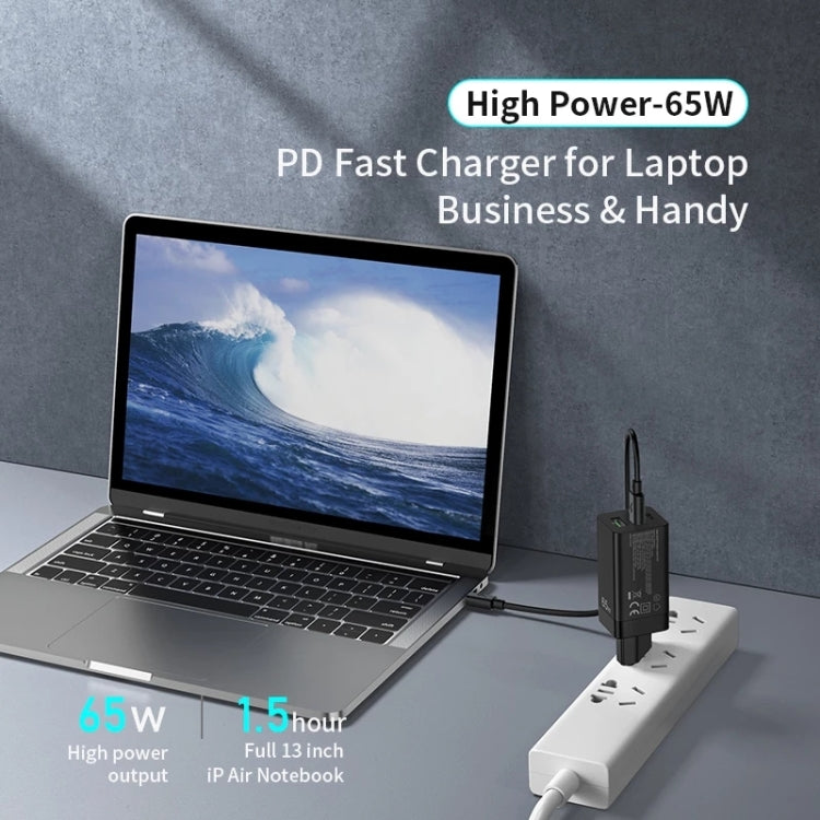awei PD9 65W GaN Caricabatteria da viaggio a ricarica rapida, spina europea