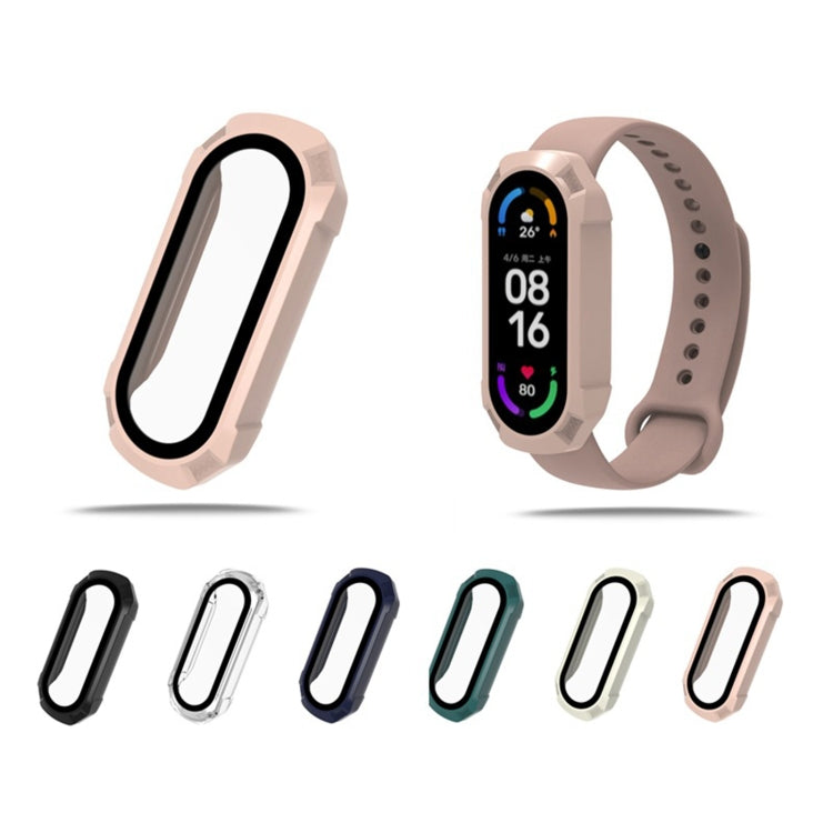 PC + cassa dell'orologio in vetro temperato, For Xiaomi Mi Band 6 / 5 / 4 / 3