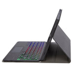 Custodia tablet in pelle con tastiera Bluetooth per iPad