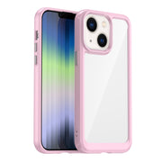 Custodia per telefono in acrilico + TPU serie colorata, For iPhone 14, For iPhone 14 Pro, For iPhone 14 Pro Max