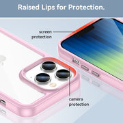 Custodia per telefono in acrilico + TPU serie colorata, For iPhone 14, For iPhone 14 Pro, For iPhone 14 Pro Max