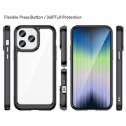Custodia per telefono in acrilico + TPU serie colorata, For iPhone 14 Plus