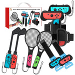 Set accessori sportivi 10 in 1 per Nintendo Switch