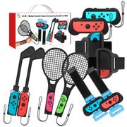 JYS JYS-NS215 Set di accessori sportivi somatosensoriali 10 in 1 per Nintendo Switch, JYS 10 In 1