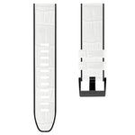Cinturino in pelle e silicone per Garmin Fenix 7X 6X 5X