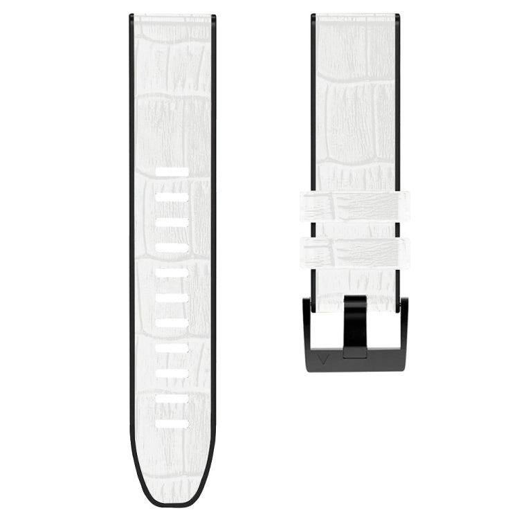 Cinturino in pelle e silicone per Garmin Fenix 7X 6X 5X