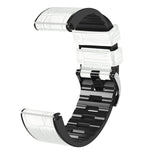 Cinturino in pelle e silicone per Garmin Fenix 7X 6X 5X