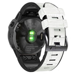 Cinturino in pelle e silicone per Garmin Fenix 7X 6X 5X