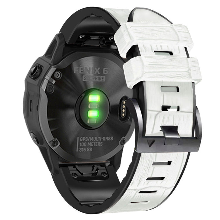 Cinturino in pelle e silicone per Garmin Fenix 7X 6X 5X