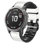 Cinturino in pelle e silicone per Garmin Fenix 7X 6X 5X
