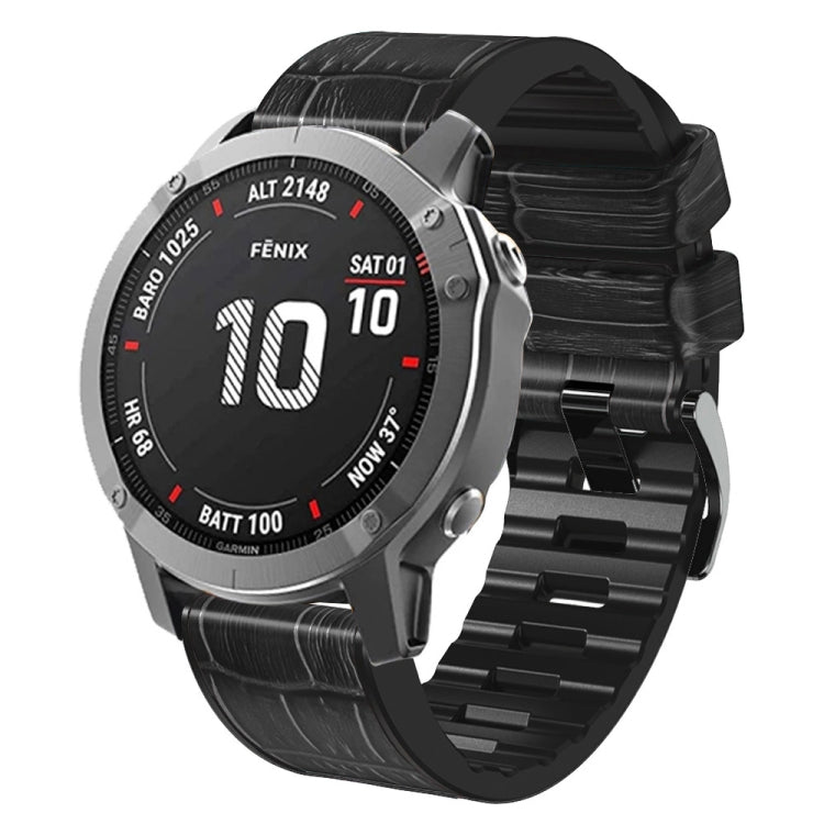 Cinturino in pelle e silicone per Garmin Fenix 7X 6X 5X