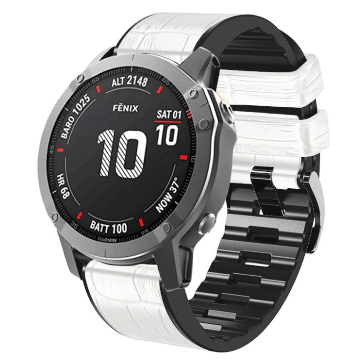 Cinturino in pelle e silicone per Garmin Fenix 7X 6X 5X