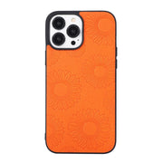 Custodia per telefono antiurto PU + TPU + PC modello girasole, For iPhone 13 Pro Max, For Motorola Razr 5G, For Huawei P50 Pocket