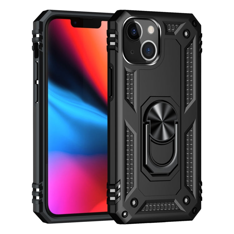 Custodia TPU e PC con supporto ad anello per iPhone 14