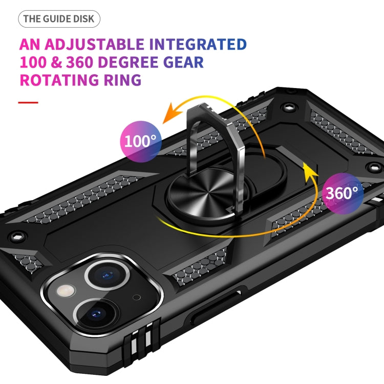 Custodia TPU e PC con supporto ad anello per iPhone 14