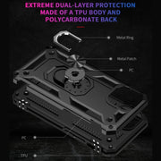 Custodia per telefono con supporto per anello in TPU + PC antiurto, For iPhone 14, For iPhone 14 Plus, For iPhone 14 Pro, For iPhone 14 Pro Max