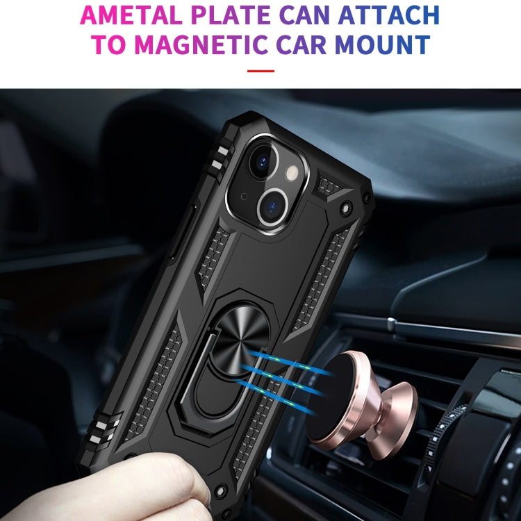 Custodia TPU e PC con supporto ad anello per iPhone 14