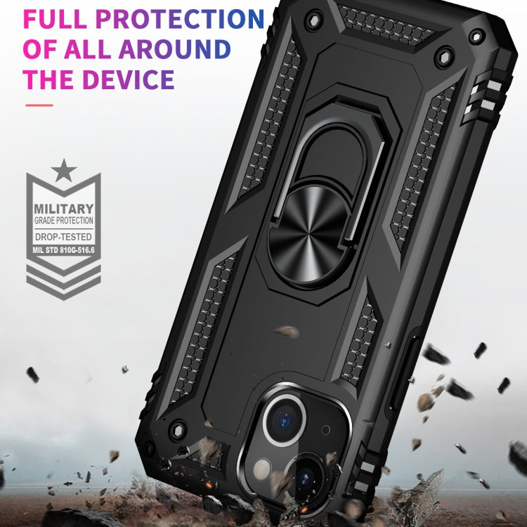 Custodia TPU e PC con supporto ad anello per iPhone 14